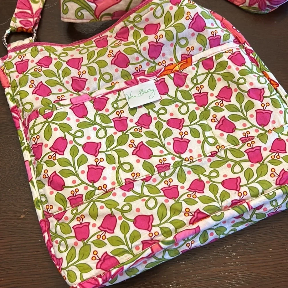 Vera Bradley Spring Floral Quilted Crossbody Bag - Picture 7 of 12